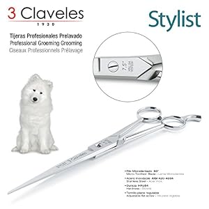 3 Claveles 16 X XX – Professional Hairdressing Scissors in Hot Forged Stainless Steel, Serie XXX, Special Pets Pre-Wash, Measure XXX 16.5 cm 6.5'' Stylist - Image 2