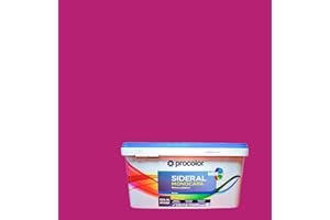 PINTUROM Pintura de Interior Monocapa Sideral Mix. Colores del Mundo. Alta cubrición, Lavable, Colores duraderos. Cubeta de 4 L. (4 L., Fucsia - Masai)