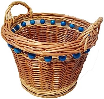 Belian Wicker Pearl Plant Pot, Flower Holder, Storage Basket, Handmade Wicker Basket, Eco Friendly