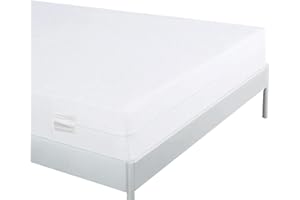 Bedecor Coprimaterasso Matrimoniale con Cerniera 160x190x20cm, Impermeabile, Antiacaro, Anti-allergia, Adatto per materassi di altezza compresa tra 20 e 24 cm