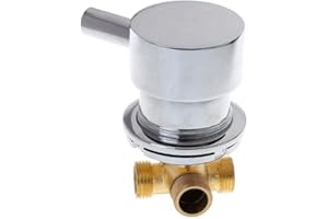 AFUDER Miscelatore Cabina Doccia Miscelatore per miscelatore acqua calda e fredda Two In One Out Rubinetto G1 / 2 "Per la doccia Drop Ship