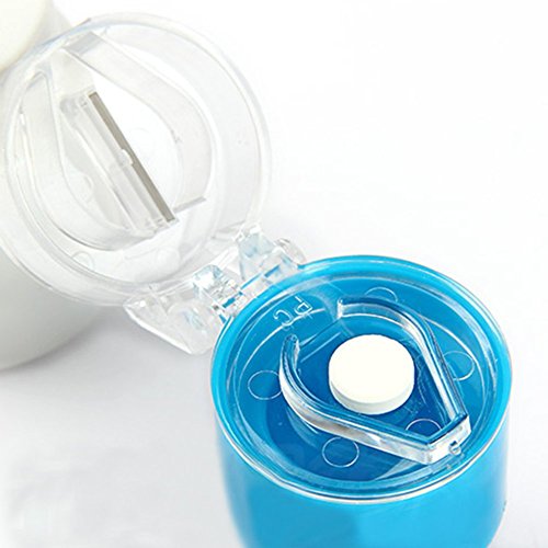 Blue Vessel Pill Crusher Grinder Splitter Tablet Divider Cutter Aufbewahrungsbox 4 Schichten Neue - 8