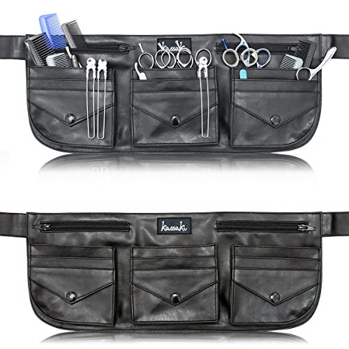 Hairdressing Equipment Scissor Toolbelt Pouch Tool Bag (Black)