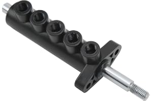 aqxreight Däckbytarmaskin Fotpedal Pneumatisk Ventil 5-vägs Aluminiumlegering 8 Mm Gängad Stålstång Reparationsmaterial