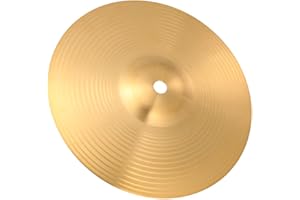 Parliky Brass Hi-Hat Cymbals 2Pcs Set with Traditional Finish Durable Percussion Instrument for Beginners and Professionals Drum Kits Great Sound