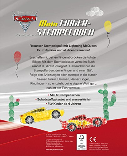 Dein fingerstempelbuch aufklappen hinein stempeln