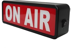 DMKYDM ON AIR Signs Light, Studio LED beleuchtet, dekorativ, einfacher einfacher EIN/AUS-Schalter, für die Aufnahme von Radio Bar Pub Dekoration