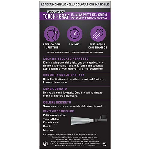 Just For Men Touch Of Grey Hair Colour Dark Brown T45 40g
