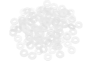 Kvartsman 155 stycken M3 nylon brickor, 3 mm ID 8 mm OD 1 mm tjock platt skiva, plast avståndshållare för skruvar trädgårdskr