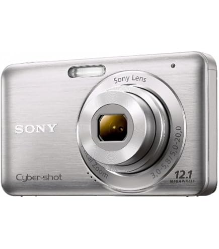 Sony Cyber-shot DSC-W35 Digital Camera - Silver (7.2MP, 3x Optical