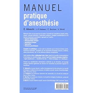 Manuel Pratique D'anesthésie