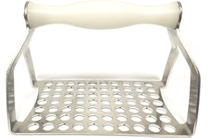 MANCINI E MANCINI SRL PROVER SRLS Poldino Polpettino utensile da Cucina per polpettine di Carne, Gnocchi, chicche o struffoli in Acciaio Inossidabile, Scegli la Misura (Fori da 10mm)