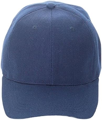 Pingtri Plain Baseball Sport Cap Blank Curved Visor Hat Solid Color Adjustable (F)