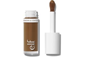 e.l.f. Camo Liquid Bronzer & Contour, Highly Pigmented, Natural-Looking Glowy Finish, Long-Lasting, Rounded Applicator, Vegan & Cruelty-Free, 5 Medium