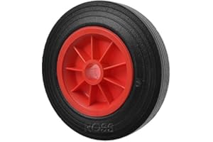 ROSS CASTORS Solid Rubber Trolley Wheel 160mm with a 12.7mm bore