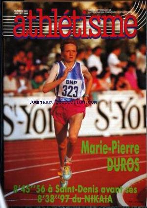 ATHLETISME [No 323] du 01/07/1989 - MARIE-PIERRE DUROS A SAINT-DENIS. en ligne