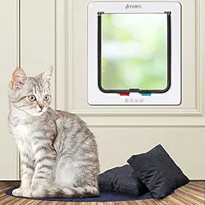 AETAPETi Large Cat Door for Interior Exterior Door Flap Interior Cat Door Kitty Door for Exterior Door Doggy Door for Door Cat Door for Sliding Screen Glass Window Door(inner-size:7.1