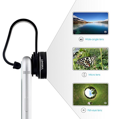 iPhone-Lens-LENSOUL-Fisheye-Wide-Angle-Macro-Lens-3-in-1-Clip-on-Cell-Phone-Camera-Lens-Lens-Kit-for-iPhone-Samsung-Android-Smartphones-Tablets