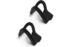 HKUCO 2 pairs of Black Replacement Silicone Nose Pads For Oakley M Frame Series Earsocks