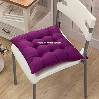 Home Spaces 15 X 15 Inches Chair Pad Chair Cushion For Indoor