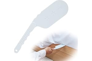 Adorila Bed Sheet Tuck in Tool, Plastic Sheet Tucker Tool for Making Bed, Mattress Tucker Tool Paddle Bedsheet Change Helper (White)