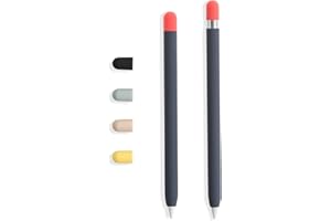 doodroo - Skin para Apple Pencil, Funda Protectora Azul Noche con 5 Capuchas de Colores, Compatible con Apple Pencil 1a y 2a generación