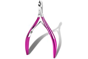 CIOMILIARO Alicates para cutículas,Cortador de cutículas,Recortador de cutículas de acero inoxidable,Tijeras Cuticulas,para uñas de pedicura y manicura(Púrpura)