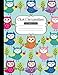 Produktbild Owl Composition Notebook: 120 page, writing notebook for school, wide ruled, art by Anna Nadler (Anna's Notebooks)