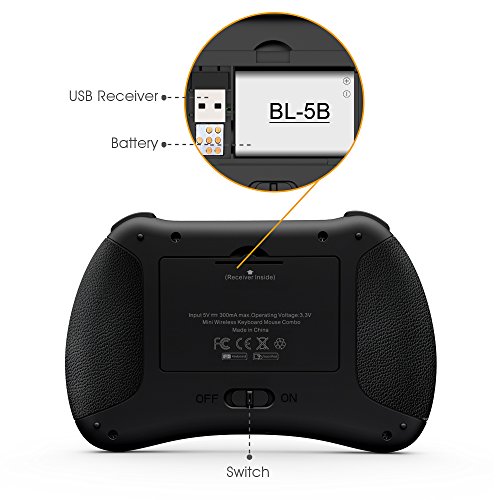 Reiie H9S Mini Teclado Inal  mbrico 2 4GHz  Dise  o Espa  ol  con Touchpad  ES-629S 