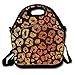Produktbild Isolierte Lunchtasche, Motiv: Strandtiere, mit besten Reißverschlüssen und abnehmbarem Schultergurt, Neopren, Pattern of Leopard10, Einheitsgröße