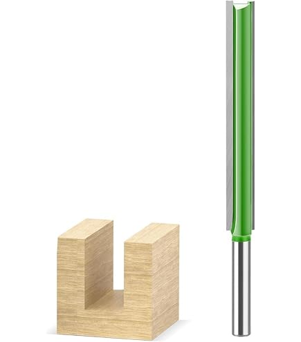 Bestgle 2pcs Mèches De Routeur Droites 6.35mm - Fraises Droites Double Flûte 2" Et 3" Pour Travail Du Bois