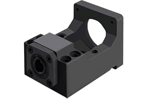 CNCMANS Motorhalfter, Motorhalterung für 57 mm Nema 23 und 12 mm BallScrew SFU1605, Supporto per motore passo-passo Nema 23, supporto motore passo-passo, ema 23 Schrittmotor, (HM12-57 MBK12-57)