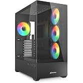 SHARKOON KASA MID TOWER PSUSUZ 4XFAN AK6 RGB BLACK