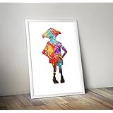 Harry Potter Inspiriert Druck, Dobby Poster A3 11.7 x 16.5 Zoll