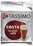 Tassimo Costa Caramel Latte 16 discs, 8 servings (Pack of 5, Total 80 discs, 40 servings) (Grocery)