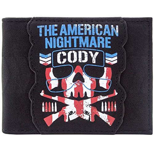 Preisvergleich Produktbild Bullet Club American Nightmare Cody Schwarz Portemonnaie Geldbörse