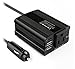 Produktbild QINUO 150W Wechselrichter DC 12V Auf 110V-220V AC Spannungswandler Mit 4.2A Dual USB Car Adapter,1 Buchse,110V