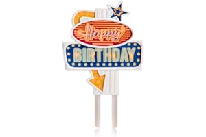 SUCK UK Cartel luminoso para tarta de cumpleaños