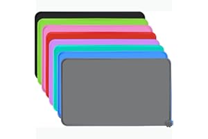 Joytale Silikonowa podkładka pod miskę, antypoślizgowa mata dla psów i kotów, wodoszczelna, 47 x 30 cm, szara