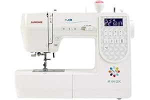 Janome M100 QDC Computerised Sewing Machine. Extra Wide Table Included & Bonus Pack
