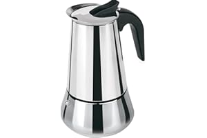 TIENDA EURASIA - Cafetera Italiana de Inducción, Acero Inoxidable, 2, 4, 6, 9 o 12 Tazas, Interior Antioxido (9 Tazas)