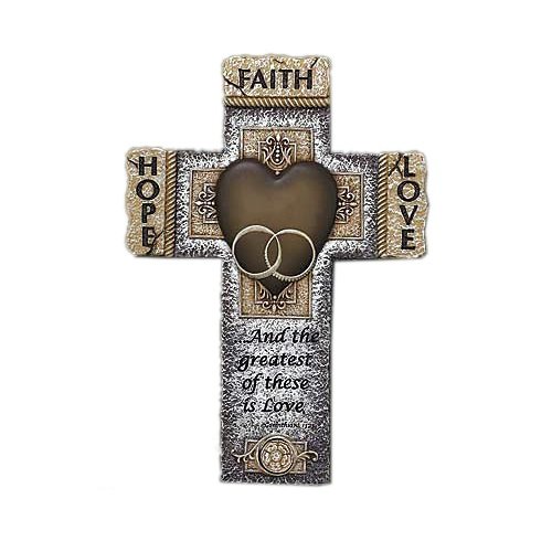Preisvergleich Produktbild Faith Hope Love Marriage Cross