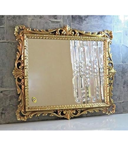 Biscottini Specchio grande da parete 2 metri x 108 cm | Specchio da parete grande con cornice in legno | Specchio da terra grande
