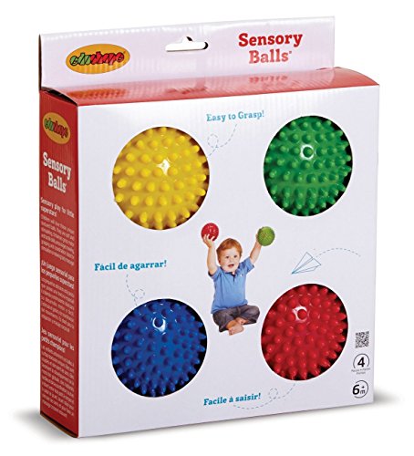 Edushape 10cm Sensory Balls Pack of 4 (Colours Vary)