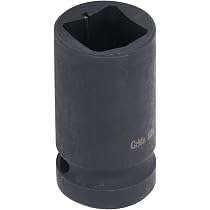 Douille Carrée 4 Points 1″ Drive 19mm – En Acier 40CR – Pour Roues Et Fixation Automobile – Lot De 2 Pièces – Surface Noircie