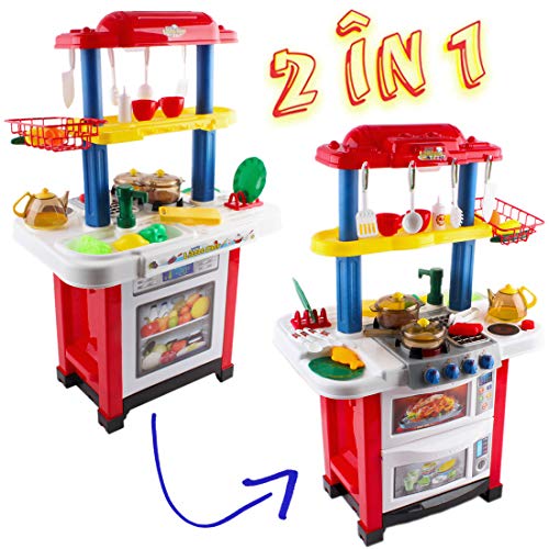 Cocina de juguete happy little chef cocinita con luces