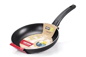 Moneta Gea Padella, 24 Cm, Alluminio 100% riciclato, per Ogni Piano Cottura Incluso l'Induzione. Made in Italy