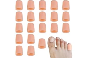 PLABBDPL 20 PCS Protezione Dita Piedi, Protettori Punta Gel, Protezione Piedi in Silicone, Protezione Gel Dita, Nuovo Materiale, Ideale Per Prevenire Vesciche, Calli, Attrito Antidolorifico, colore della pelle