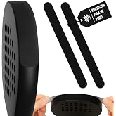 Black Padel Racket Protector with Rough Finish for Greater Protection + Sticker Padel Included 35 x 370 mm