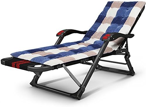 Loungers DUO Folding bed Single bed for Outdoor camping hospital beach Siesta store (Color : A (with cushion))